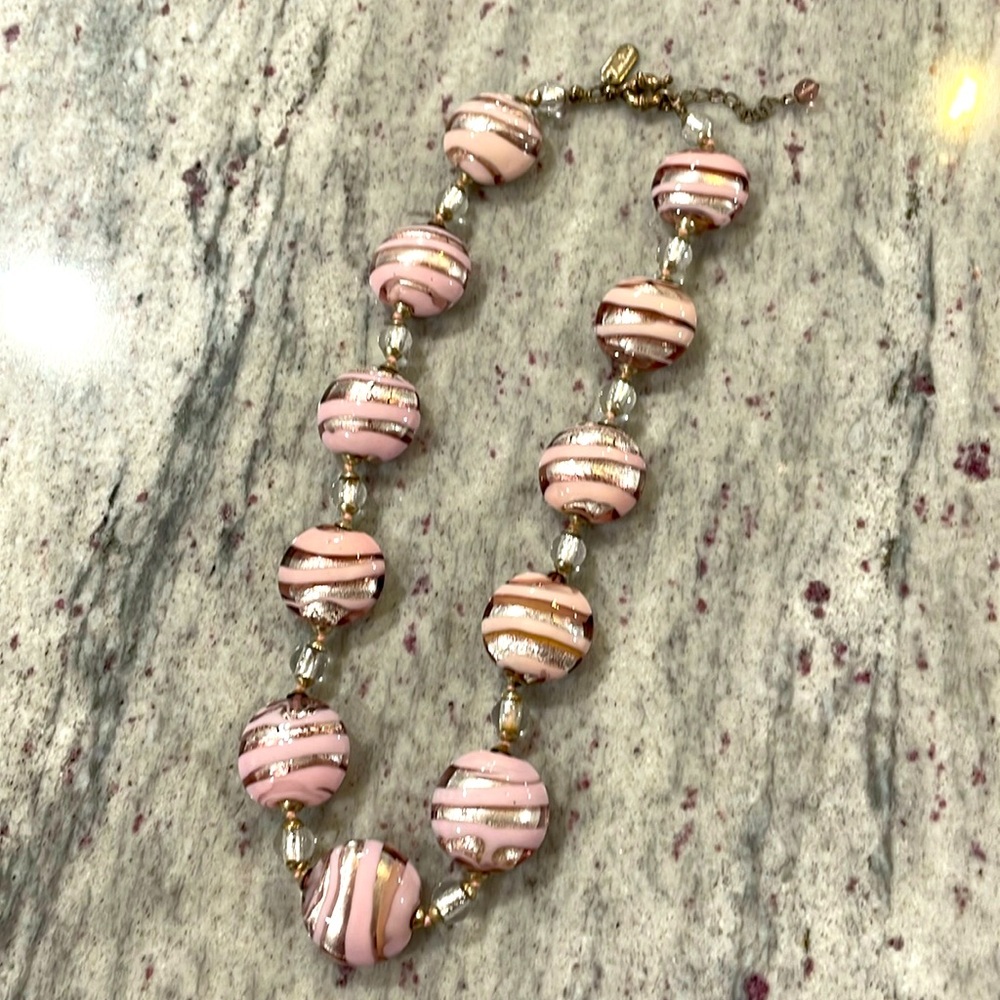 Hilary London glass necklace